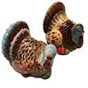 Certified International Fall Inspiration Turkey Salt & Peppper Set