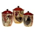 Certified International Fancy Rooster Canister Set