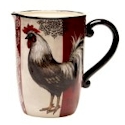 Certified International Fancy Rooster Pitcher