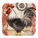 Certified International Fancy Rooster Square Platter