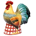Certified International Farm House Rooster Cookie Jar