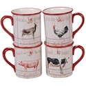 Certified International Farmhouse Coffee Mugs