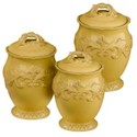 Certified International Firenze Gold Canister Set