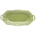 Certified International Firenze Green Fish Platter with Handles