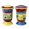 Certified International Floral Brights Salt & Pepper Shakers