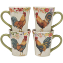 Certified International Floral Rooster Mug