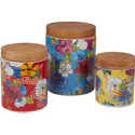 Certified International Flower Power Canister Set