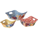 Certified International Flower Power Bowl Set with Handles