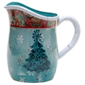 Certified International Folklore Holiday Pitcher