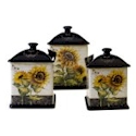 Certified International French Sunflowers Canister Set