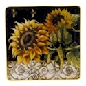 Certified International French Sunflowers Square Platter