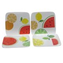 Certified International Fruit Salad Square Salad/Dessert Plates