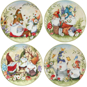 Certified International Garden Gnomes Dinner Plate