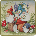 Certified International Garden Gnomes Square Platter