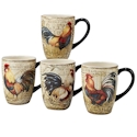 Certified International Gilded Rooster Mug