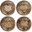 Certified International Gilded Wine Canape Plate
