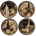 Certified International Gilded Wine Dessert Plate
