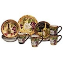 Certified International Gilded Wine Dinnerware Set