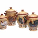 Certified International Golden Rooster Canister Set