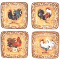 Certified International Golden Rooster Dinner Plates