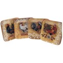 Certified International Golden Rooster Salad/Dessert Plates