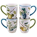 Certified International Greenhouse Fruits Coffee Mugs