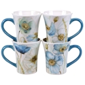 Certified International Greenhouse Poppies Coffee Mugs