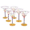 Certified International Happy Birthday Martini Glass