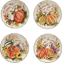 Certified International Harvest Morning Dessert Plate