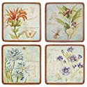 Certified International Herb Blossoms Canape Plate