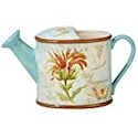 Certified International Herb Blossoms Watering Can Pitcher