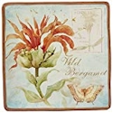 Certified International Herb Blossoms Square Platter