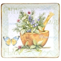 Certified International Herb Garden Square Platter