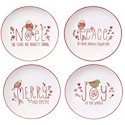 Certified International Holiday Greetings Dessert Plate