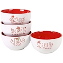 Certified International Holiday Greetings Ice Cream Bowl