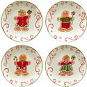 Certified International Holiday Magic Gingerbread Salad/Dessert Plate