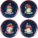 Certified International Holiday Magic Gnomes Salad/Dessert Plate