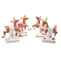 Certified International Holiday Traditions Reindeer Candle Holders