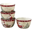 Certified International Holiday Wishes Ice Cream Bowl