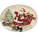 Certified International Holiday Wishes Oval Platter
