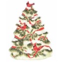 Certified International Holly Birds 3-D Platter