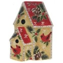 Certified International Holly Birds Birdhouse Candy Plate
