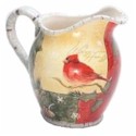 Certified International Holly Birds Pitcher