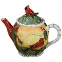 Certified International Holly Birds Teapot