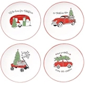 Certified International Holly Jolly Dessert Plate