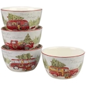 Certified International Home for Christmas Ice Cream Bowl