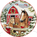 Certified International Homestead Christmas Dinner Plate