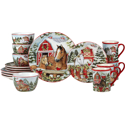 Certified International Homestead Christmas Dinnerware Set