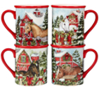 Certified International Homestead Christmas Mug