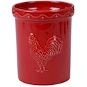 Certified International Homestead Rooster Embossed Tool Crock